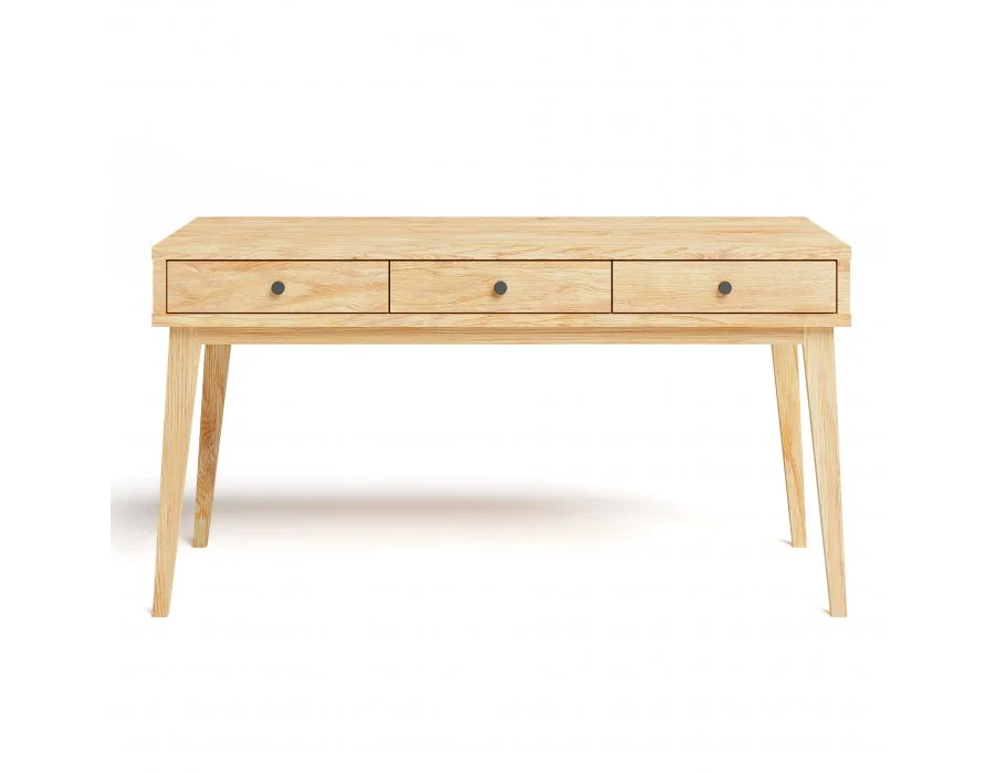 Dębowe Biurko Stockholm – Minimalizm, Funkcjonalność i Styl Retro